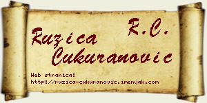 Ružica Čukuranović vizit kartica